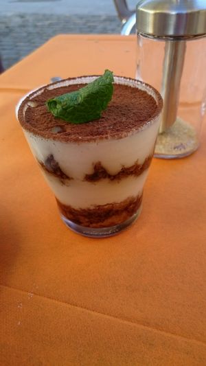 vegan tiramisu  at La Hierba Luisa Cocina de la Huerta in Gran Canaria