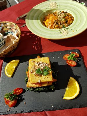 lasagne! at La Hierba Luisa Cocina de la Huerta in Gran Canaria