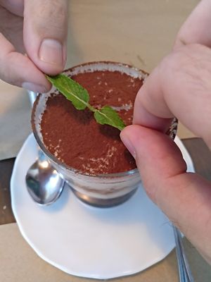 Tiramisú at La Hierba Luisa Cocina de la Huerta in Gran Canaria
