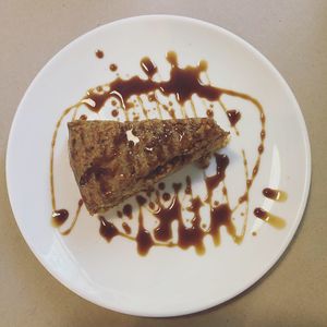 Carrot/almond cake at La Hierba Luisa Cocina de la Huerta in Gran Canaria