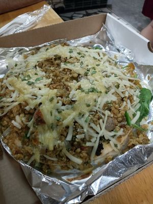 Pizza at Jikoni Cafe at The House of Consciousness in Norfolk