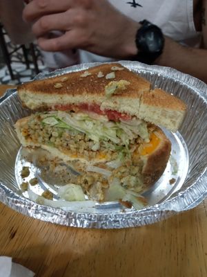 Sandwich at Jikoni Cafe at The House of Consciousness in Norfolk