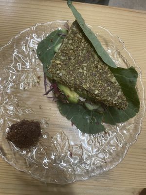 Veggie burger  at Raw Fresno in Fresno