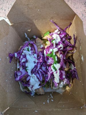 Very filling tacos, two was plenty! at Raw Fresno in Fresno