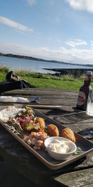 The view from the garden at Argyll Hotel Restaurant in Isle Of Iona