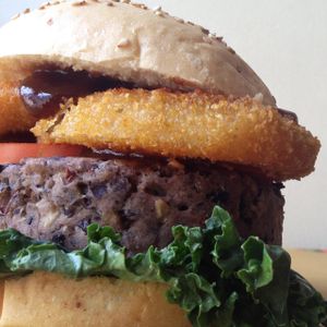 Western vegan BBQ  at Veggies Are Us in Tijuana