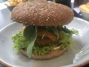 Captain Heartbeat (mit Vegane Shrimps und Kartoffelrösti) 💚💚💚 at My Heart Beats Vegan in Karlsruhe