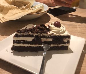 The amazing schwarzwalderkirch torte! at My Heart Beats Vegan in Karlsruhe
