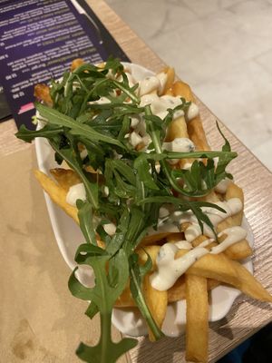 Sour cream fries   at My Heart Beats Vegan in Karlsruhe