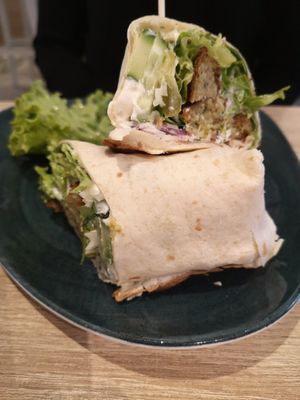 Classic Falafel Wrap at My Heart Beats Vegan in Karlsruhe