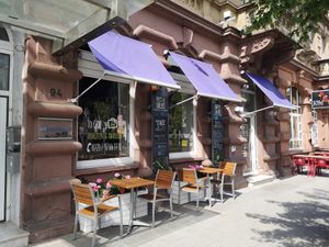 Outside at My Heart Beats Vegan in Karlsruhe