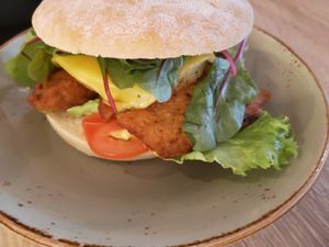 Burger at My Heart Beats Vegan in Karlsruhe