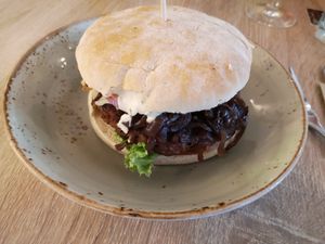 Burger at My Heart Beats Vegan in Karlsruhe