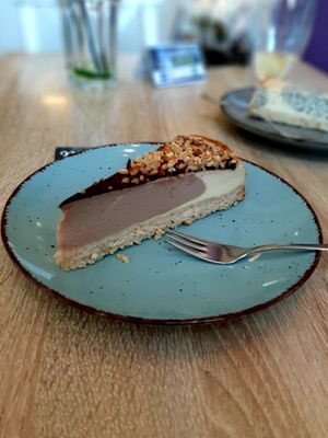 Nougat-Käsekuchen at My Heart Beats Vegan in Karlsruhe