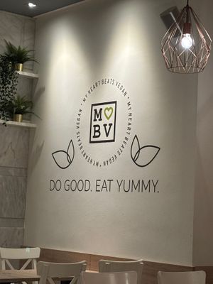 Wall art at My Heart Beats Vegan in Karlsruhe