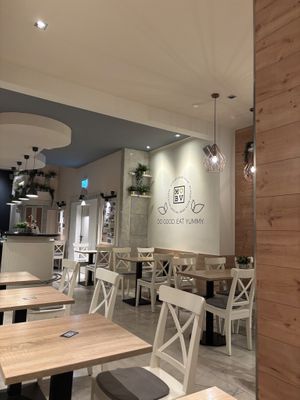 Interior of one section at My Heart Beats Vegan in Karlsruhe