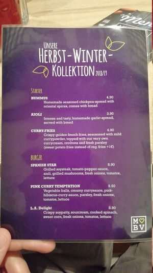 Winter 2018/19 specials, in English at My Heart Beats Vegan in Karlsruhe