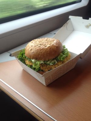 The Sylt burger to go. at My Heart Beats Vegan in Karlsruhe