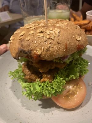 Burger at My Heart Beats Vegan in Karlsruhe