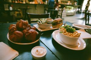 Cauliflower Wings, Mac n’ Cheese, Banh Mi Sandwich   at Democracy* in Hamilton