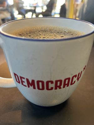 Coffee  at Democracy* in Hamilton