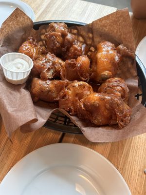 Fried cauliflower   at Democracy* in Hamilton