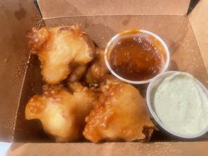 BBQ Cauliflower wings   at Democracy* in Hamilton