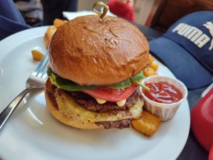 Smash burger at Democracy* in Hamilton