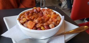 Three bean chili. at Democracy* in Hamilton