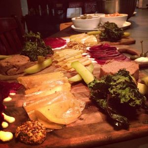 Vegan charcuterie  at Democracy* in Hamilton