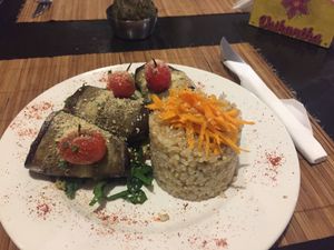 Eggplants rolls  at Vaikuntha Resto in Salta