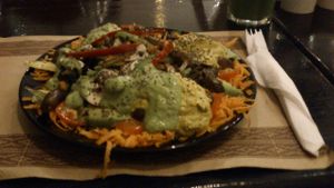my (equilibrio) salad at Vaikuntha Resto in Salta