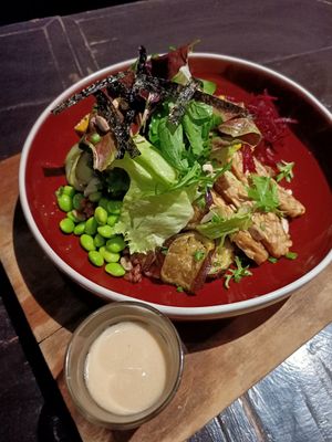 Buddha bowl at Elephant Cafe in Ubud