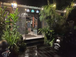 Entrance  at Elephant Cafe in Ubud