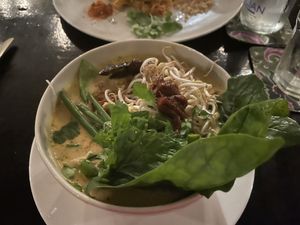 Vegan laksa!  My favorite part of the meal!  at Elephant Cafe in Ubud