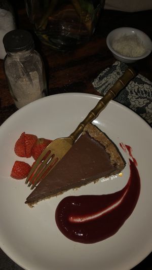 chocolate pie (raw?) at Elephant Cafe in Ubud