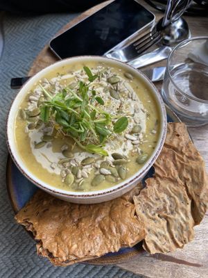 Soup of the day 🌱👍🏻  at Fern & Fika in Stockholm