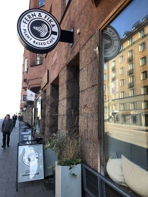 Plant based Café  at Fern & Fika in Stockholm