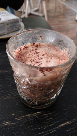 Hot chocolate - after drinking two sips! at Fern & Fika in Stockholm