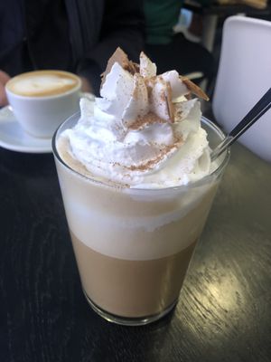 Pumpkin spiced latte! With coconut cream... omg.  at Fern & Fika in Stockholm
