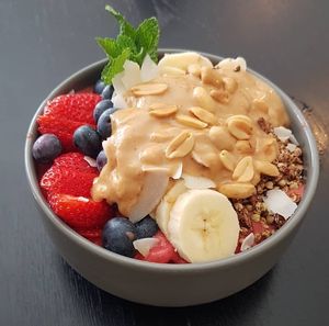 Nice cream with peanut butter. at Fern & Fika in Stockholm