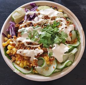 Taco salad. at Fern & Fika in Stockholm