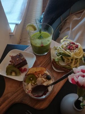 Brunch plate at Fern & Fika in Stockholm