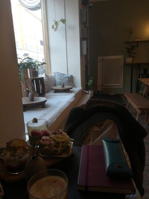 Window seats! at Fern & Fika in Stockholm