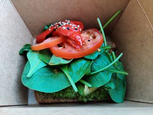 Sandwich at Fern & Fika in Stockholm