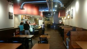 inside at Native Foods Cafe in Falls Church