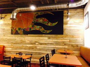 Cool art at Native Foods Cafe in Falls Church