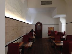 seating at Front Food in Linz