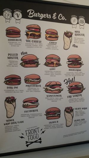 it is uneasy to make a choice :-)) at Front Food in Linz