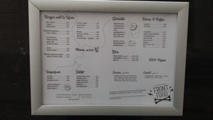 menu at Front Food in Linz